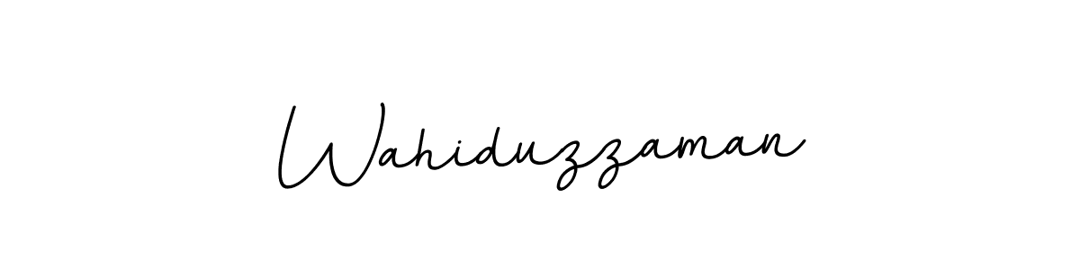 Use a signature maker to create a handwritten signature online. With this signature software, you can design (BallpointsItalic-DORy9) your own signature for name Wahiduzzaman. Wahiduzzaman signature style 11 images and pictures png
