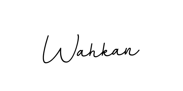 Also we have Wahkan name is the best signature style. Create professional handwritten signature collection using BallpointsItalic-DORy9 autograph style. Wahkan signature style 11 images and pictures png