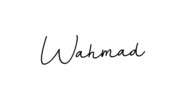 Make a beautiful signature design for name Wahmad. With this signature (BallpointsItalic-DORy9) style, you can create a handwritten signature for free. Wahmad signature style 11 images and pictures png