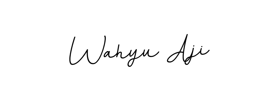 It looks lik you need a new signature style for name Wahyu Aji. Design unique handwritten (BallpointsItalic-DORy9) signature with our free signature maker in just a few clicks. Wahyu Aji signature style 11 images and pictures png