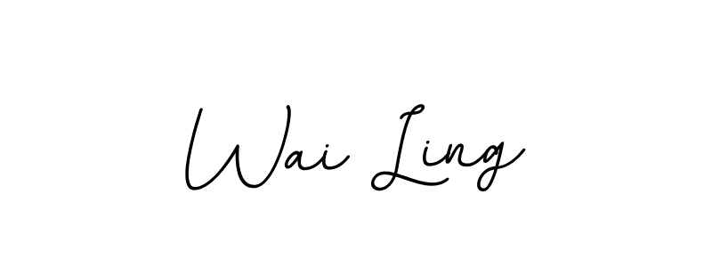 Wai Ling stylish signature style. Best Handwritten Sign (BallpointsItalic-DORy9) for my name. Handwritten Signature Collection Ideas for my name Wai Ling. Wai Ling signature style 11 images and pictures png