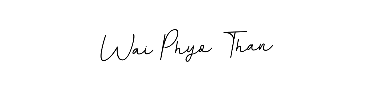 You should practise on your own different ways (BallpointsItalic-DORy9) to write your name (Wai Phyo Than) in signature. don't let someone else do it for you. Wai Phyo Than signature style 11 images and pictures png