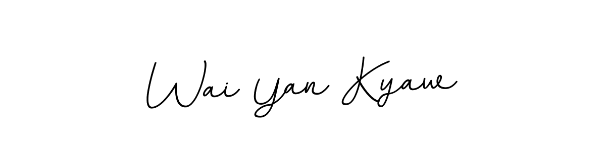 Similarly BallpointsItalic-DORy9 is the best handwritten signature design. Signature creator online .You can use it as an online autograph creator for name Wai Yan Kyaw. Wai Yan Kyaw signature style 11 images and pictures png