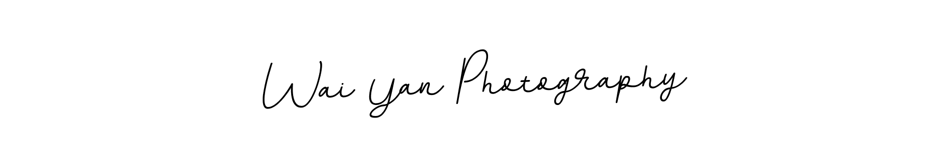 Make a beautiful signature design for name Wai Yan Photography. With this signature (BallpointsItalic-DORy9) style, you can create a handwritten signature for free. Wai Yan Photography signature style 11 images and pictures png