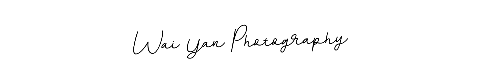 Make a beautiful signature design for name Wai Yan Photography. With this signature (BallpointsItalic-DORy9) style, you can create a handwritten signature for free. Wai Yan Photography signature style 11 images and pictures png