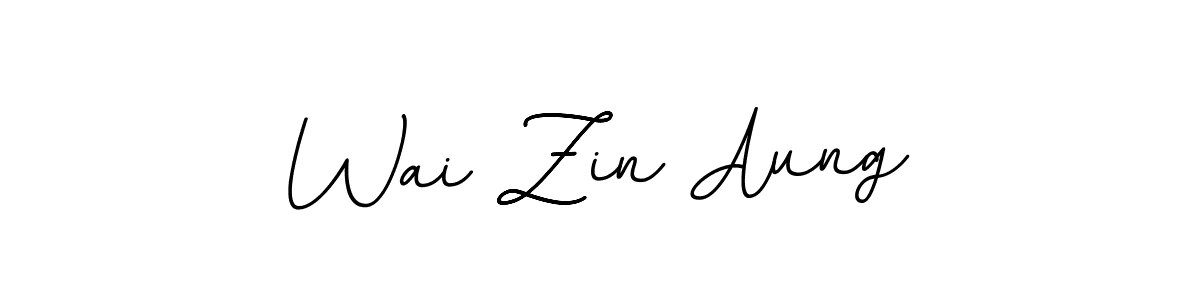 Wai Zin Aung stylish signature style. Best Handwritten Sign (BallpointsItalic-DORy9) for my name. Handwritten Signature Collection Ideas for my name Wai Zin Aung. Wai Zin Aung signature style 11 images and pictures png