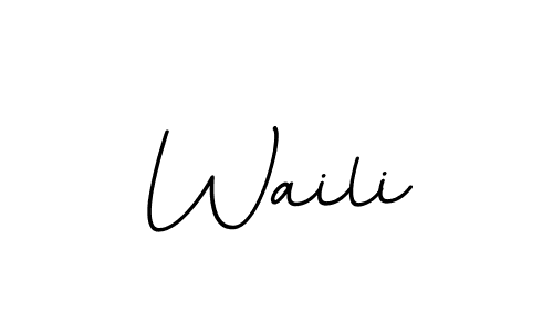 How to Draw Waili signature style? BallpointsItalic-DORy9 is a latest design signature styles for name Waili. Waili signature style 11 images and pictures png