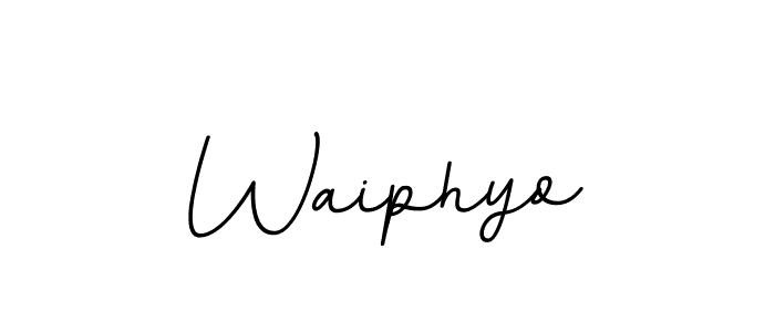 Make a beautiful signature design for name Waiphyo. With this signature (BallpointsItalic-DORy9) style, you can create a handwritten signature for free. Waiphyo signature style 11 images and pictures png