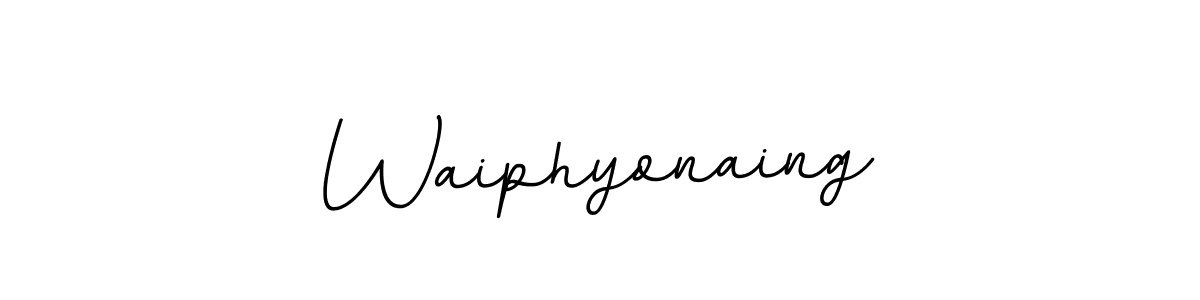 How to make Waiphyonaing signature? BallpointsItalic-DORy9 is a professional autograph style. Create handwritten signature for Waiphyonaing name. Waiphyonaing signature style 11 images and pictures png