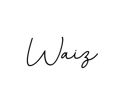 Waiz stylish signature style. Best Handwritten Sign (BallpointsItalic-DORy9) for my name. Handwritten Signature Collection Ideas for my name Waiz. Waiz signature style 11 images and pictures png