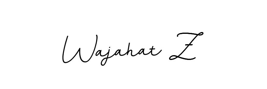 You can use this online signature creator to create a handwritten signature for the name Wajahat Z. This is the best online autograph maker. Wajahat Z signature style 11 images and pictures png