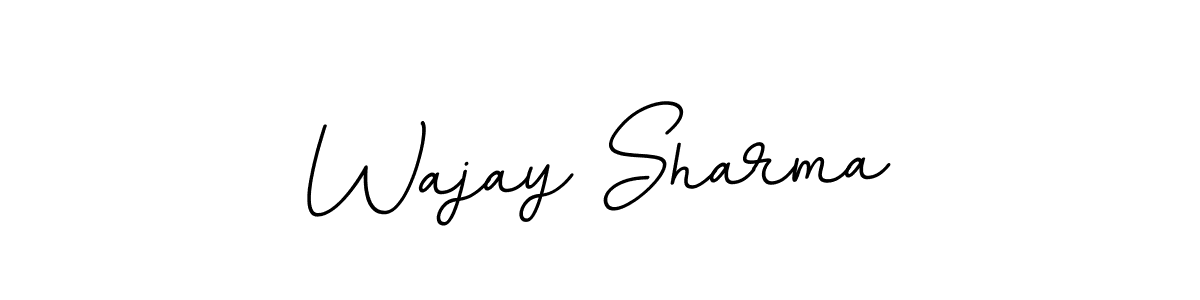 It looks lik you need a new signature style for name Wajay Sharma. Design unique handwritten (BallpointsItalic-DORy9) signature with our free signature maker in just a few clicks. Wajay Sharma signature style 11 images and pictures png