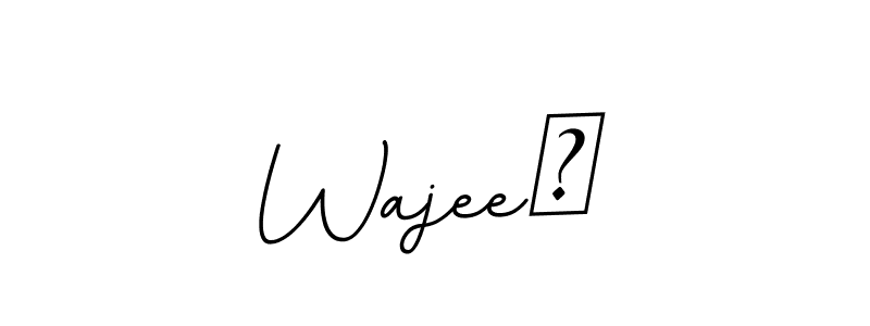 Wajee❤ stylish signature style. Best Handwritten Sign (BallpointsItalic-DORy9) for my name. Handwritten Signature Collection Ideas for my name Wajee❤. Wajee❤ signature style 11 images and pictures png