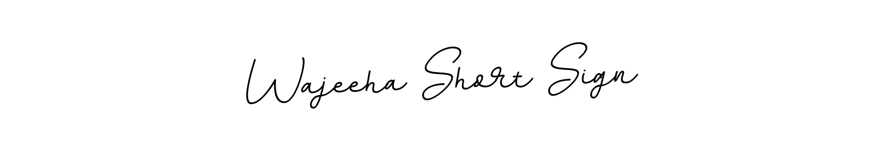 Use a signature maker to create a handwritten signature online. With this signature software, you can design (BallpointsItalic-DORy9) your own signature for name Wajeeha Short Sign. Wajeeha Short Sign signature style 11 images and pictures png