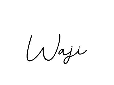 Use a signature maker to create a handwritten signature online. With this signature software, you can design (BallpointsItalic-DORy9) your own signature for name Waji. Waji signature style 11 images and pictures png