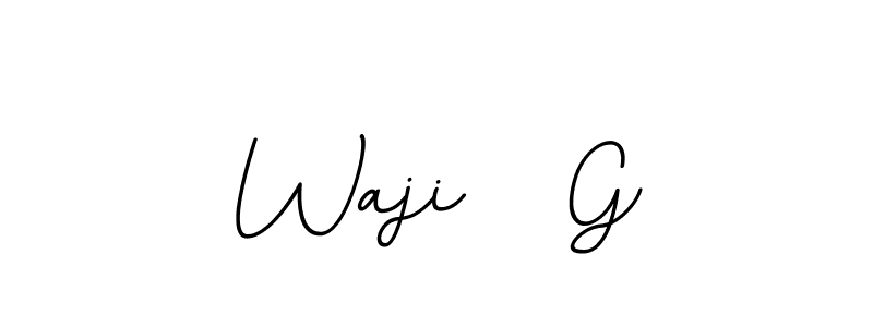 How to make Waji   G name signature. Use BallpointsItalic-DORy9 style for creating short signs online. This is the latest handwritten sign. Waji   G signature style 11 images and pictures png