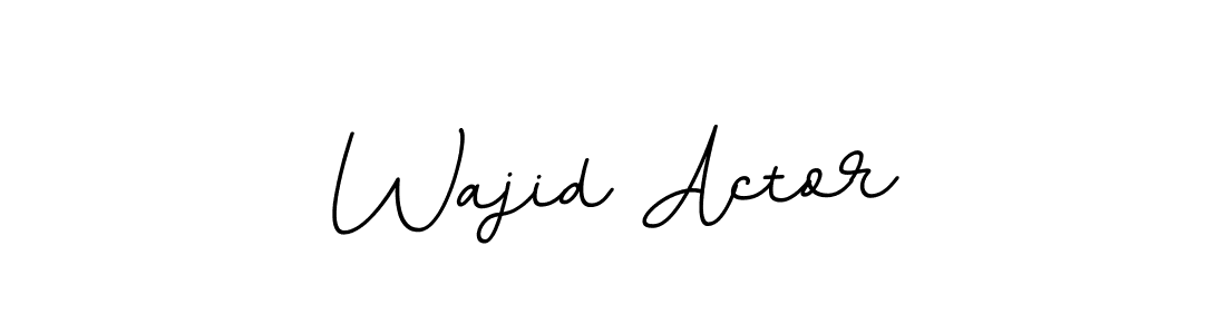 It looks lik you need a new signature style for name Wajid Actor. Design unique handwritten (BallpointsItalic-DORy9) signature with our free signature maker in just a few clicks. Wajid Actor signature style 11 images and pictures png