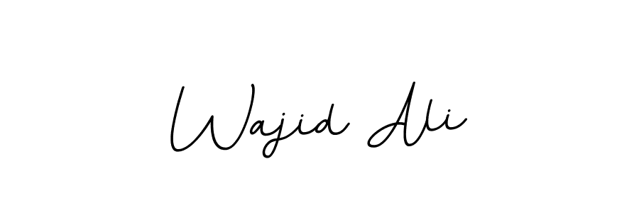 Create a beautiful signature design for name Wajid Ali. With this signature (BallpointsItalic-DORy9) fonts, you can make a handwritten signature for free. Wajid Ali signature style 11 images and pictures png