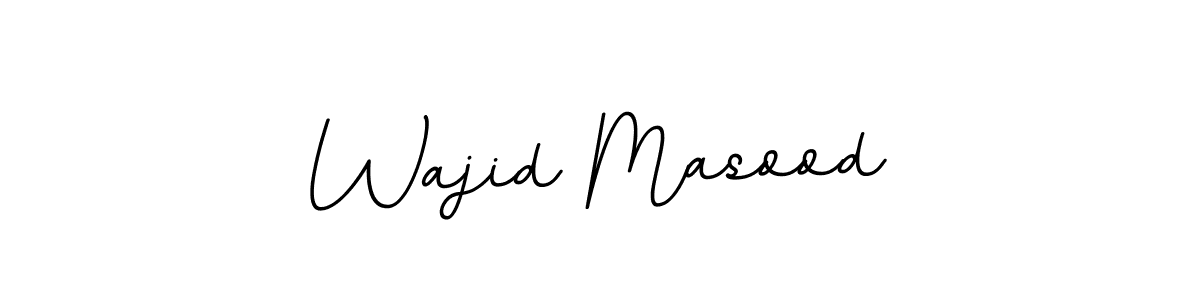 How to make Wajid Masood name signature. Use BallpointsItalic-DORy9 style for creating short signs online. This is the latest handwritten sign. Wajid Masood signature style 11 images and pictures png