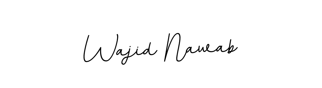 The best way (BallpointsItalic-DORy9) to make a short signature is to pick only two or three words in your name. The name Wajid Nawab include a total of six letters. For converting this name. Wajid Nawab signature style 11 images and pictures png