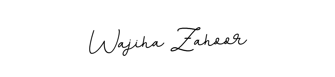 The best way (BallpointsItalic-DORy9) to make a short signature is to pick only two or three words in your name. The name Wajiha Zahoor include a total of six letters. For converting this name. Wajiha Zahoor signature style 11 images and pictures png