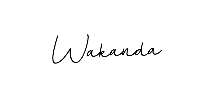 Use a signature maker to create a handwritten signature online. With this signature software, you can design (BallpointsItalic-DORy9) your own signature for name Wakanda. Wakanda signature style 11 images and pictures png