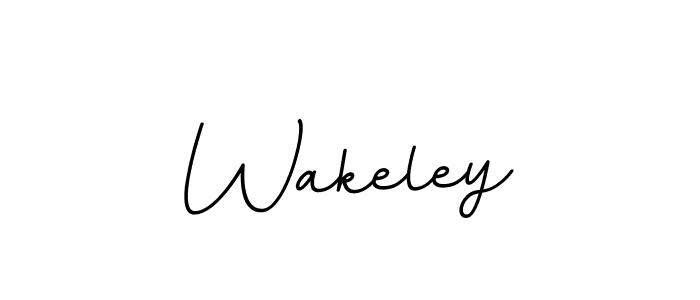 How to make Wakeley name signature. Use BallpointsItalic-DORy9 style for creating short signs online. This is the latest handwritten sign. Wakeley signature style 11 images and pictures png