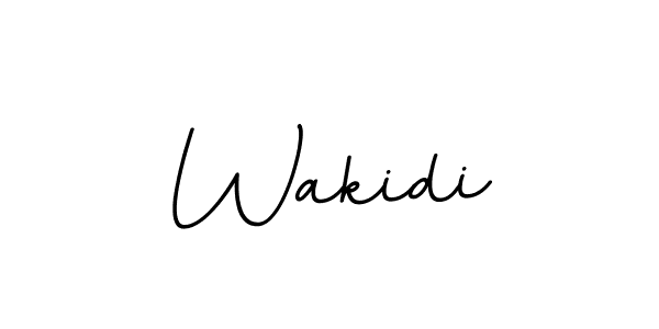 The best way (BallpointsItalic-DORy9) to make a short signature is to pick only two or three words in your name. The name Wakidi include a total of six letters. For converting this name. Wakidi signature style 11 images and pictures png