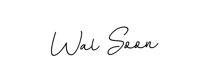 This is the best signature style for the Wal Soon name. Also you like these signature font (BallpointsItalic-DORy9). Mix name signature. Wal Soon signature style 11 images and pictures png