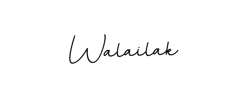 Use a signature maker to create a handwritten signature online. With this signature software, you can design (BallpointsItalic-DORy9) your own signature for name Walailak. Walailak signature style 11 images and pictures png