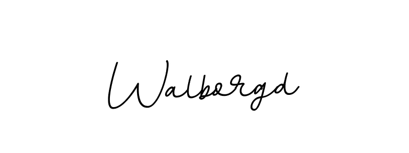 Design your own signature with our free online signature maker. With this signature software, you can create a handwritten (BallpointsItalic-DORy9) signature for name Walborgd. Walborgd signature style 11 images and pictures png
