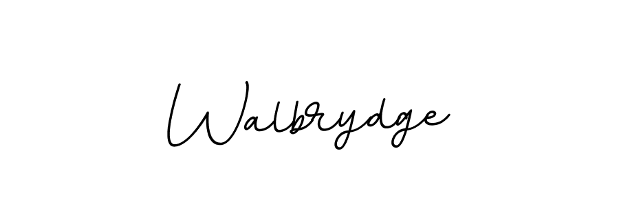 How to make Walbrydge name signature. Use BallpointsItalic-DORy9 style for creating short signs online. This is the latest handwritten sign. Walbrydge signature style 11 images and pictures png