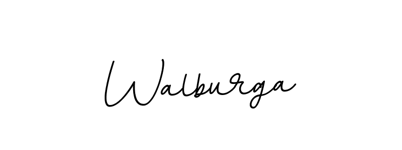 You should practise on your own different ways (BallpointsItalic-DORy9) to write your name (Walburga) in signature. don't let someone else do it for you. Walburga signature style 11 images and pictures png