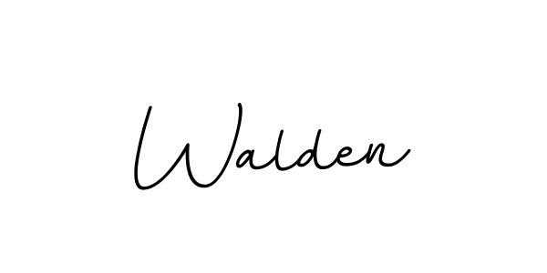 You should practise on your own different ways (BallpointsItalic-DORy9) to write your name (Walden) in signature. don't let someone else do it for you. Walden signature style 11 images and pictures png