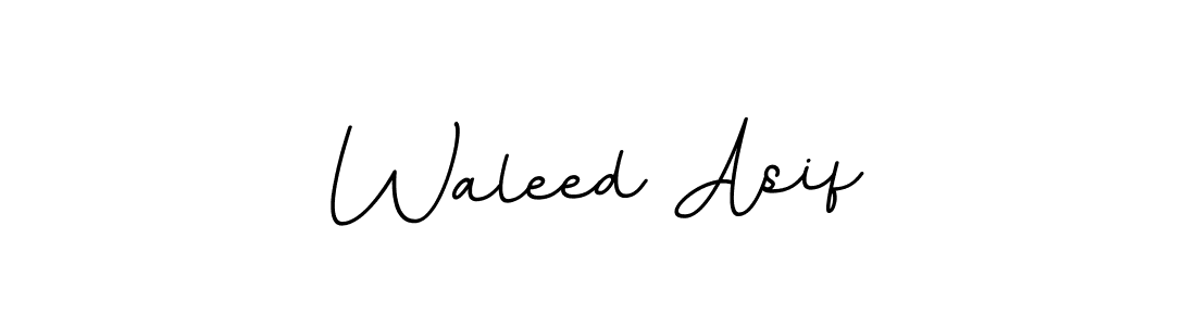 Design your own signature with our free online signature maker. With this signature software, you can create a handwritten (BallpointsItalic-DORy9) signature for name Waleed Asif. Waleed Asif signature style 11 images and pictures png