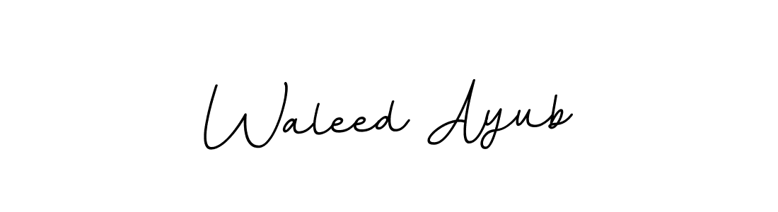 Create a beautiful signature design for name Waleed Ayub. With this signature (BallpointsItalic-DORy9) fonts, you can make a handwritten signature for free. Waleed Ayub signature style 11 images and pictures png