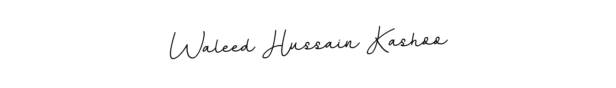 You should practise on your own different ways (BallpointsItalic-DORy9) to write your name (Waleed Hussain Kashoo) in signature. don't let someone else do it for you. Waleed Hussain Kashoo signature style 11 images and pictures png