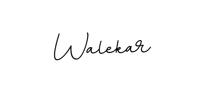 How to make Walekar name signature. Use BallpointsItalic-DORy9 style for creating short signs online. This is the latest handwritten sign. Walekar signature style 11 images and pictures png