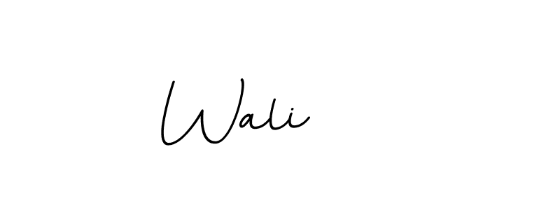 Make a beautiful signature design for name Wali    . With this signature (BallpointsItalic-DORy9) style, you can create a handwritten signature for free. Wali     signature style 11 images and pictures png