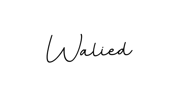 if you are searching for the best signature style for your name Walied. so please give up your signature search. here we have designed multiple signature styles  using BallpointsItalic-DORy9. Walied signature style 11 images and pictures png