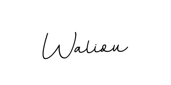 Waliou stylish signature style. Best Handwritten Sign (BallpointsItalic-DORy9) for my name. Handwritten Signature Collection Ideas for my name Waliou. Waliou signature style 11 images and pictures png