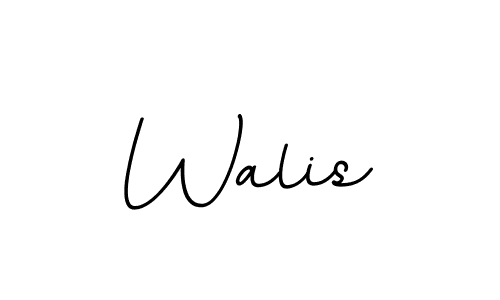 Make a beautiful signature design for name Walis. With this signature (BallpointsItalic-DORy9) style, you can create a handwritten signature for free. Walis signature style 11 images and pictures png