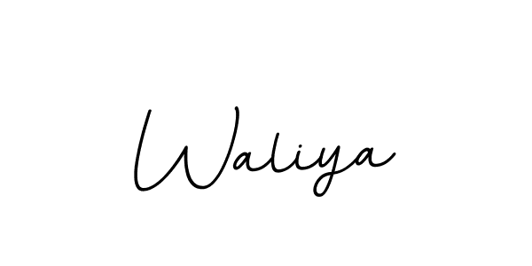 It looks lik you need a new signature style for name Waliya. Design unique handwritten (BallpointsItalic-DORy9) signature with our free signature maker in just a few clicks. Waliya signature style 11 images and pictures png