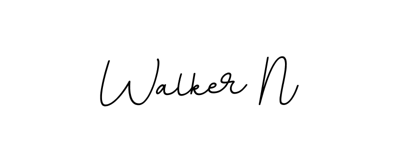 This is the best signature style for the Walker N name. Also you like these signature font (BallpointsItalic-DORy9). Mix name signature. Walker N signature style 11 images and pictures png