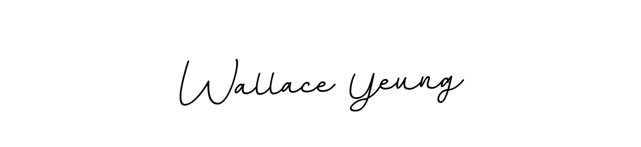 Use a signature maker to create a handwritten signature online. With this signature software, you can design (BallpointsItalic-DORy9) your own signature for name Wallace Yeung. Wallace Yeung signature style 11 images and pictures png