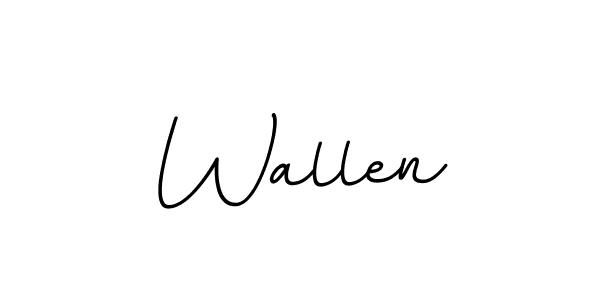 Wallen stylish signature style. Best Handwritten Sign (BallpointsItalic-DORy9) for my name. Handwritten Signature Collection Ideas for my name Wallen. Wallen signature style 11 images and pictures png