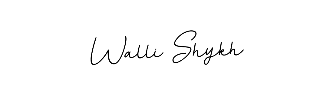 Make a beautiful signature design for name Walli Shykh. Use this online signature maker to create a handwritten signature for free. Walli Shykh signature style 11 images and pictures png