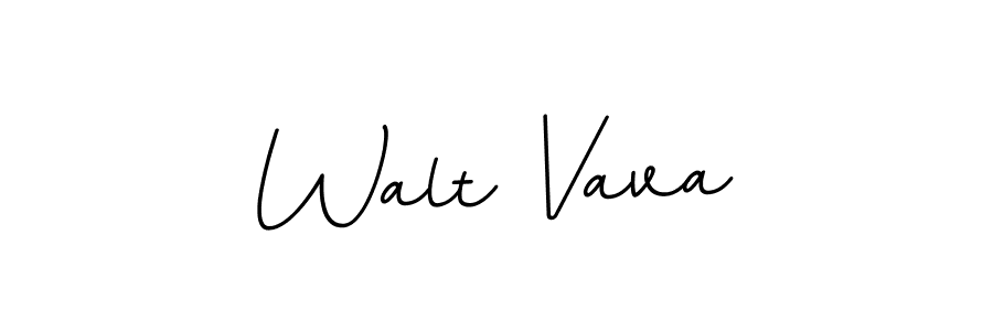 Use a signature maker to create a handwritten signature online. With this signature software, you can design (BallpointsItalic-DORy9) your own signature for name Walt Vava. Walt Vava signature style 11 images and pictures png