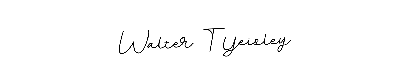 This is the best signature style for the Walter T Yeisley name. Also you like these signature font (BallpointsItalic-DORy9). Mix name signature. Walter T Yeisley signature style 11 images and pictures png