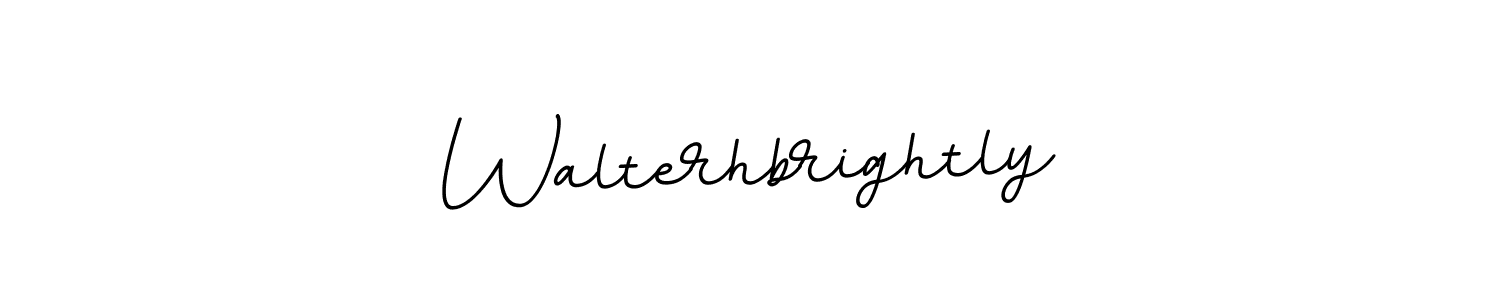 This is the best signature style for the Walterhbrightly name. Also you like these signature font (BallpointsItalic-DORy9). Mix name signature. Walterhbrightly signature style 11 images and pictures png